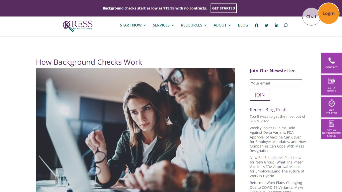 How Background Checks Work | KRESS